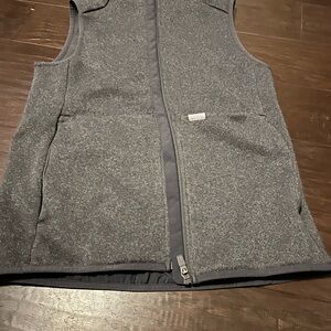 Figs Gray Zip-Up Vest